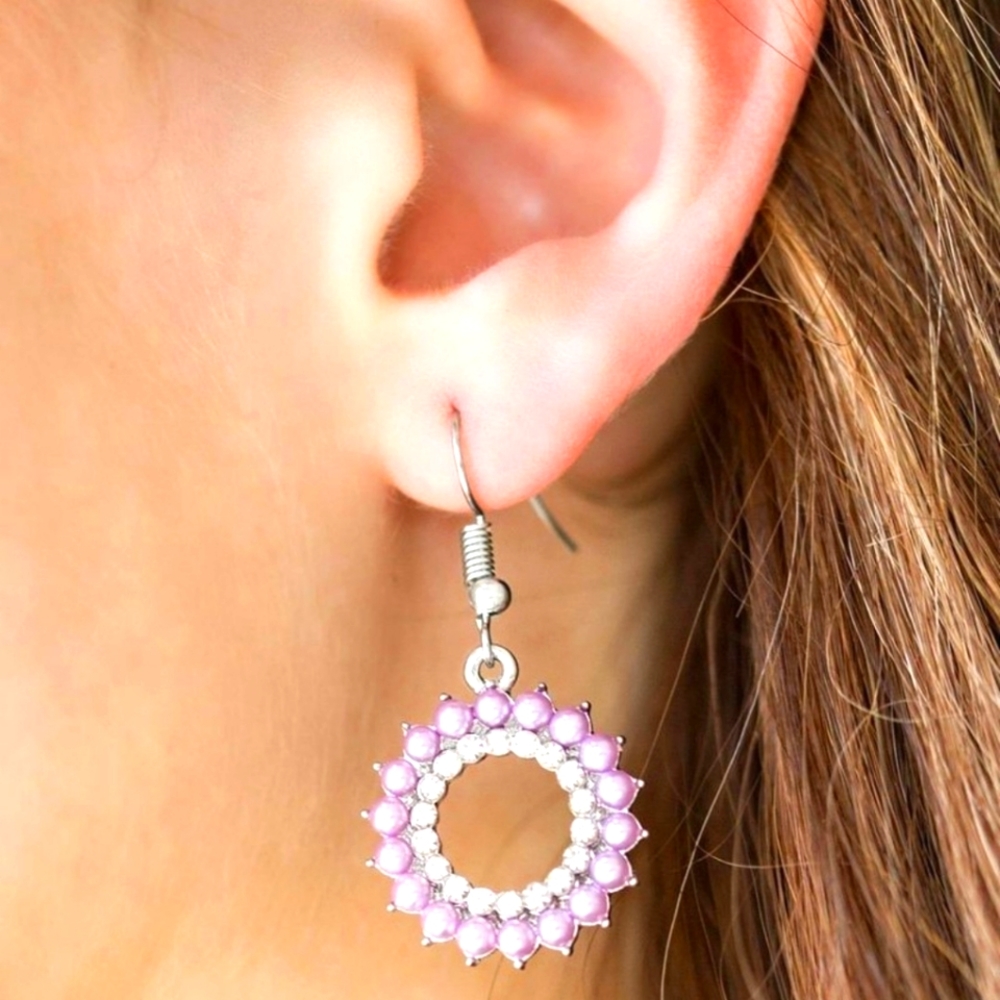 Pink earrings